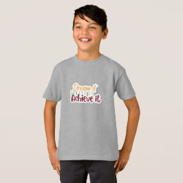 Camiseta Sonhe Escreva Alcance
