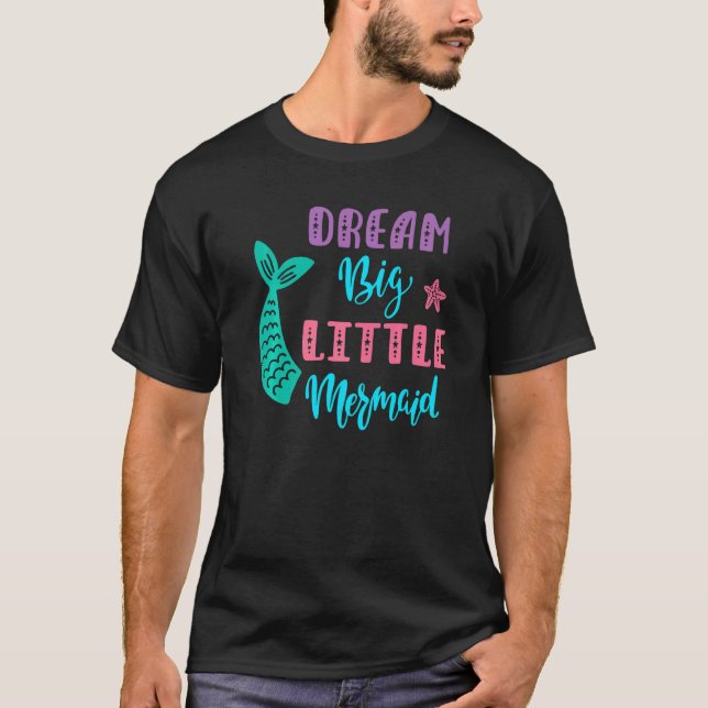 Camiseta Sonhe Grande Pequena Sereia (Frente)
