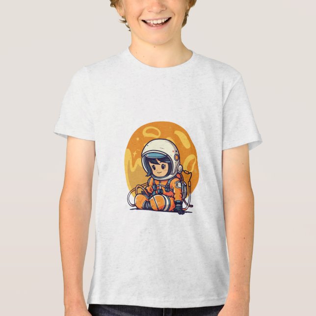 Camiseta Sonhe Grande, Pequeno Astronauta (Frente)