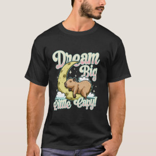 Camiseta Sonhe Grande Pequeno Capivara Animal Fofo Dormir L
