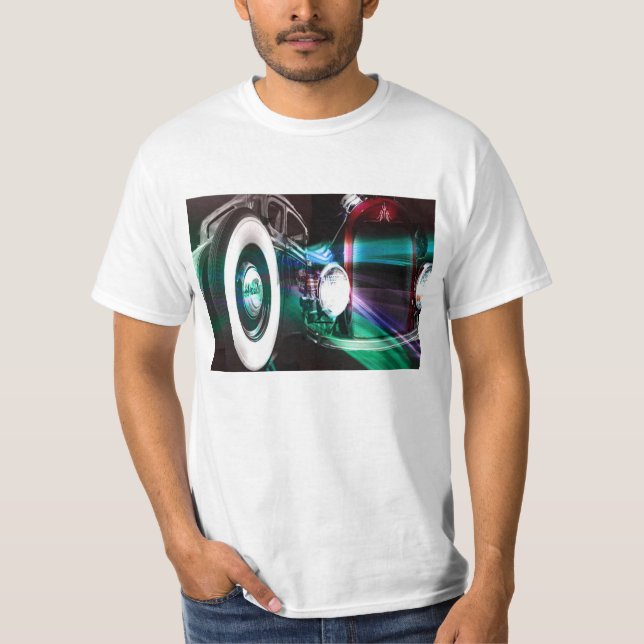 Camiseta Sonhe um hot rod (Frente)