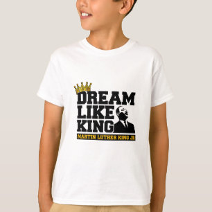 Camiseta Sonho Afro-Americano Como o Rei Mês da História Ne
