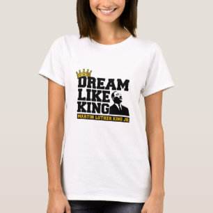 Camiseta Sonho Afro-Americano Como o Rei Mês da História Ne