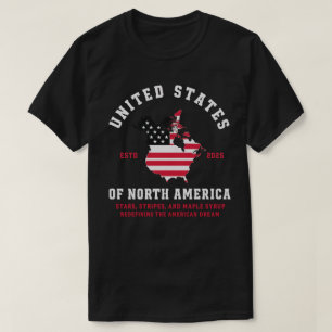 Camiseta Sonho Americano: 2025 Estrelas, Stripes & Maple Xa