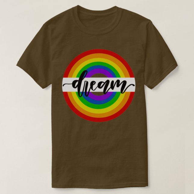 Camiseta Sonho arco-íris (Frente do Design)