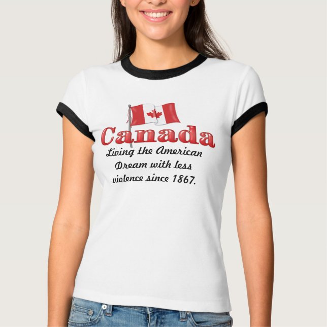 Camiseta Sonho canadense (Frente)