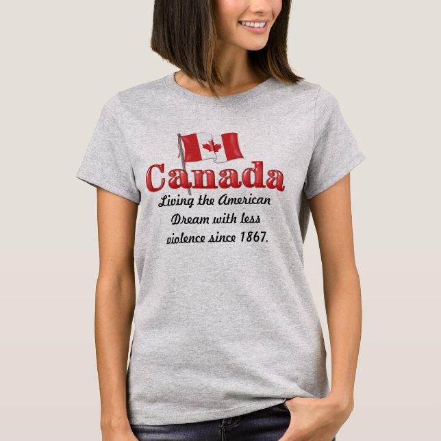 Camiseta Sonho canadense (Frente)