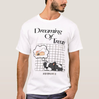 Camiseta Sonho com o design dos cães dormindo