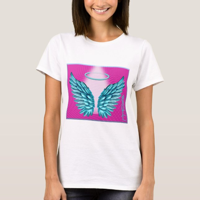 Camiseta "Sonho como Angelic Wings e Halo" (Frente)