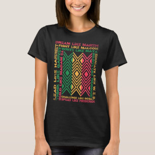 Camiseta Sonho Como Martin Afro-Americanos História Negra