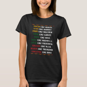 Camiseta Sonho Como Martin Black History Month African Cele