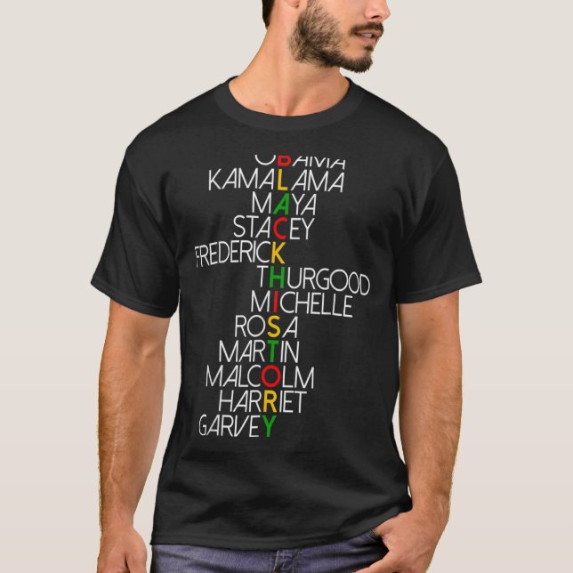 Camiseta Sonho Como Martin Lidera Como Harriet Black Histor (Frente)