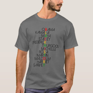 Camiseta Sonho Como Martin Lidera Como Harriet Black Histor