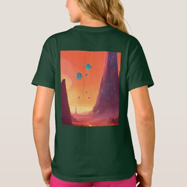Camiseta Sonho Cósmico no Estilo Pixar (Verso)