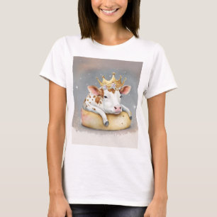 Camiseta Sonho da Vaca Real no Trono de Queijo