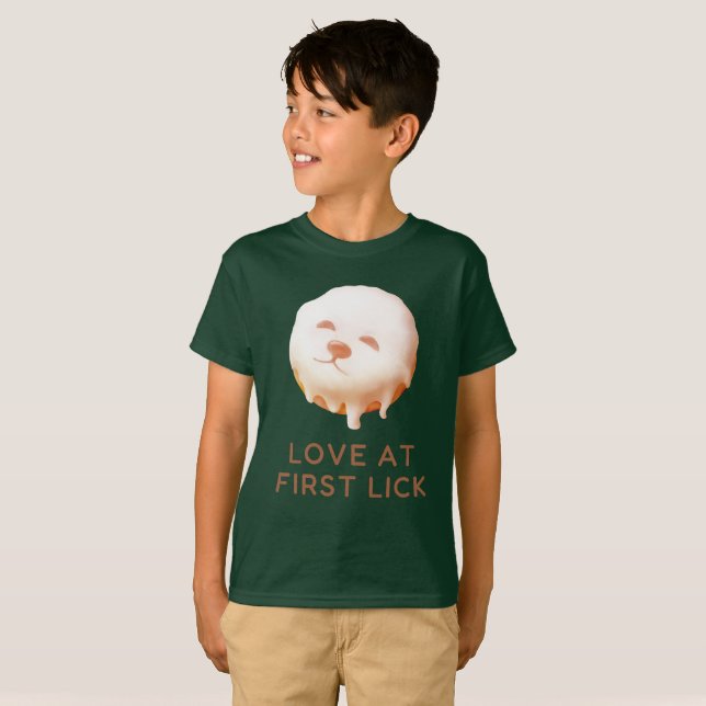 Camiseta Sonho de Donut: Smile Pup Recheado  (Frente Completa)