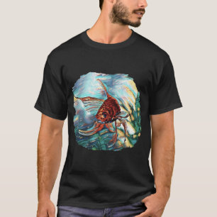 Camiseta Sonho de Peixe Dourado Água-marinha
