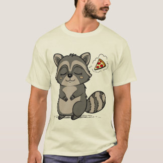 Camiseta Sonho de Raccoon - Pizza!