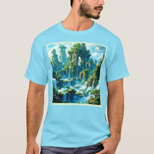 Camiseta Sonho de Reino de Árvore em Cascata