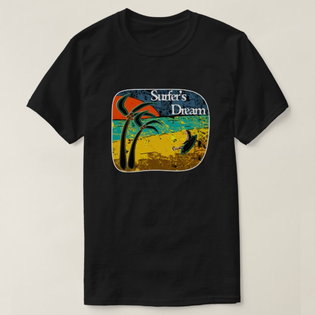 Camiseta Sonho de surfista (Frente do Design)