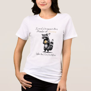 Camiseta Sonho Doce Queijo Dizendo Guaxinim Pun De Brie Eng
