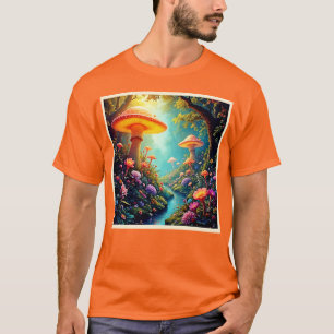 Camiseta Sonho Encantado de Floresta de Mushroom