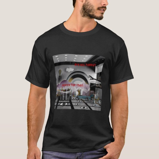 Camiseta Sonho Estético Sonho Nervoso Olhos-Sombra Nervosos (Frente)
