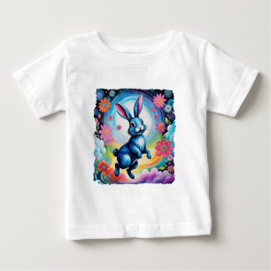 Camiseta Sonho Feliz do Coelho Azul Alegria