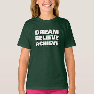 Camiseta Sonho Inspiracional Acredita Conseguir Motivação