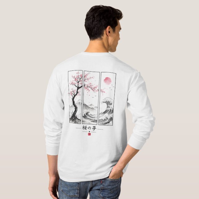 Camiseta Sonho Sakura (Parte Traseira Completa)