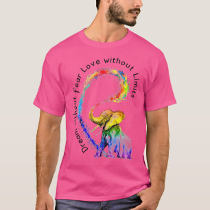 Camiseta Sonho Sem Medo Amor Sem Limites De Elefante LG