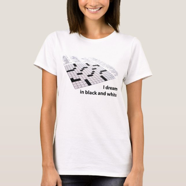 Camiseta Sonho sobre palavras cruzadas (Frente)