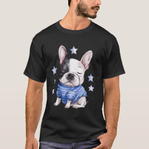 Camiseta Sonho Sonhador Francês Sonhador Stars Frenchie Dog