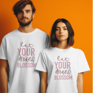 Camiseta Sonhos brilham Tee Inspiracional Maroon feminino