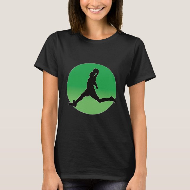 Camiseta Sonhos de basquetebol Dunking Design Hoop (Frente)