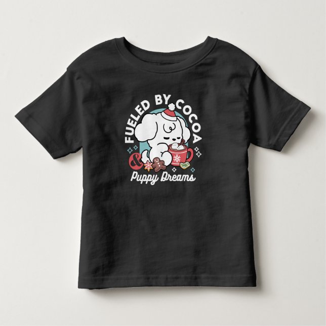 Camiseta Sonhos De Bolachas Cozy - Chocolate Quente e Natal (Frente)