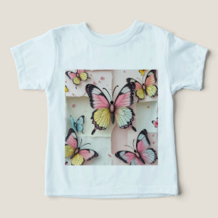 Camiseta ✨ Sonhos De Borboleta Whimsical - Tee Cartoon-Styl