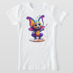 Camiseta "Sonhos de borboletas e sorrisos de pinguim"