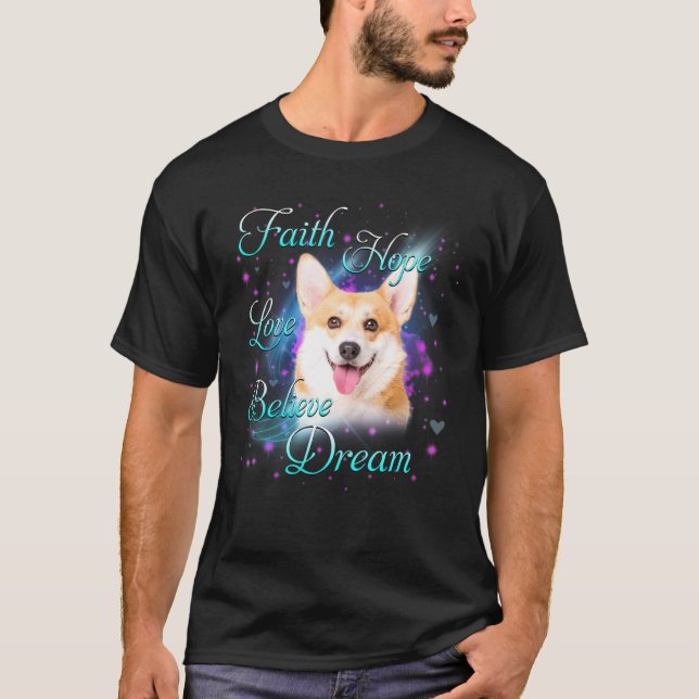 Camiseta Sonhos de Cachorro Pembroke Welsh Corgi (Frente)