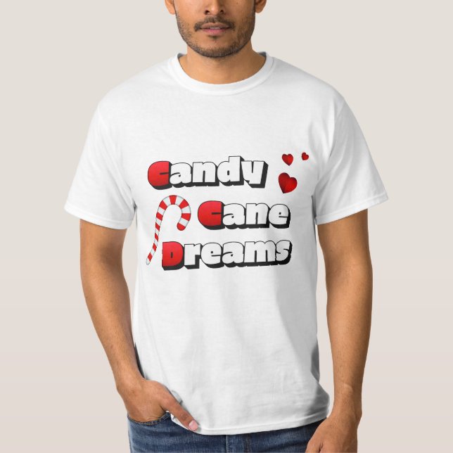 Camiseta Sonhos de Canas de Natal (Frente)