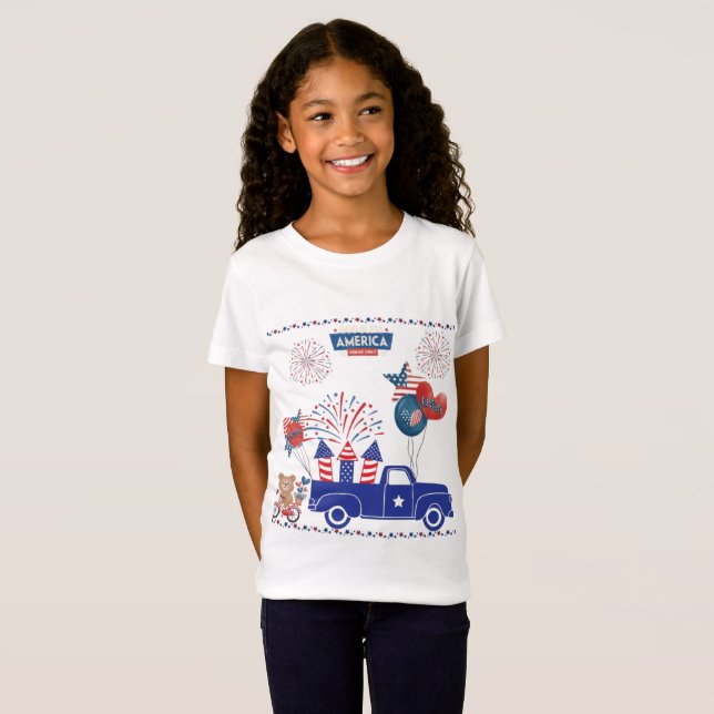 Camiseta Sonhos de Fogos de Liberdade branco (Frente Completa)