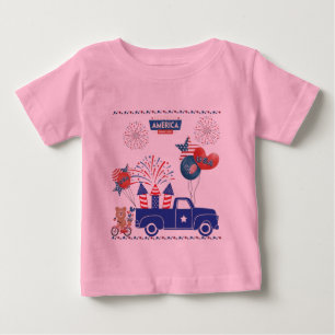 Camiseta Sonhos de Fogos de Liberdade rosa