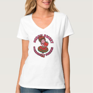 Camiseta Sonhos de Morango Doce Berry Menina Fofa