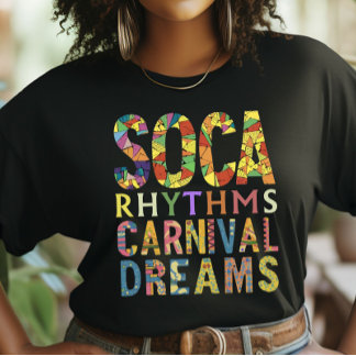 Camiseta Sonhos de Soca Rhythms e Carnaval, Carnaval de Tri