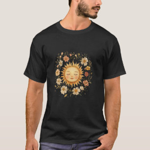 Camiseta Sonhos de Sol da Flor de Girassol Rústica