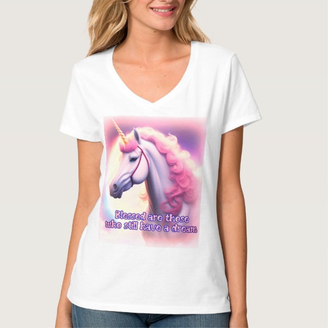 Camiseta Sonhos de unicórnio (Frente)