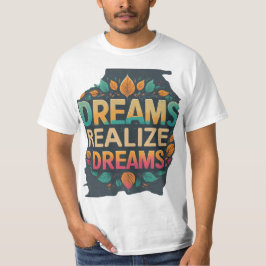 Camiseta Sonhos de Valor Masculino Realizam Sonhos