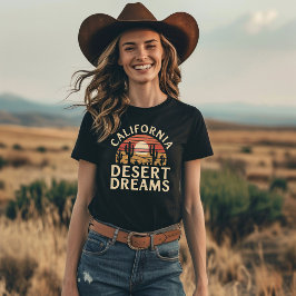 Camiseta Sonhos do Deserto Vintage da Califórnia