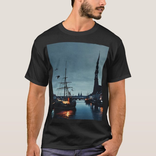 Camiseta Sonhos do Porto de Copenhaga (Frente)