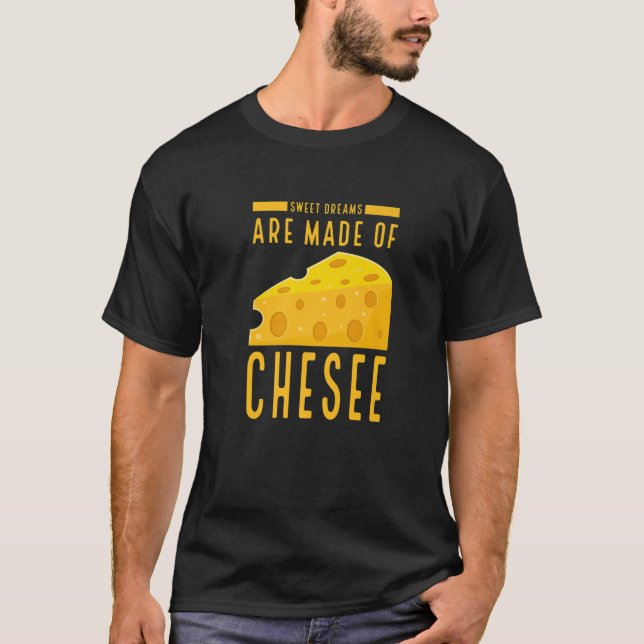Camiseta Sonhos Doce São Feitos De Humor Comida Engraçado D (Frente)
